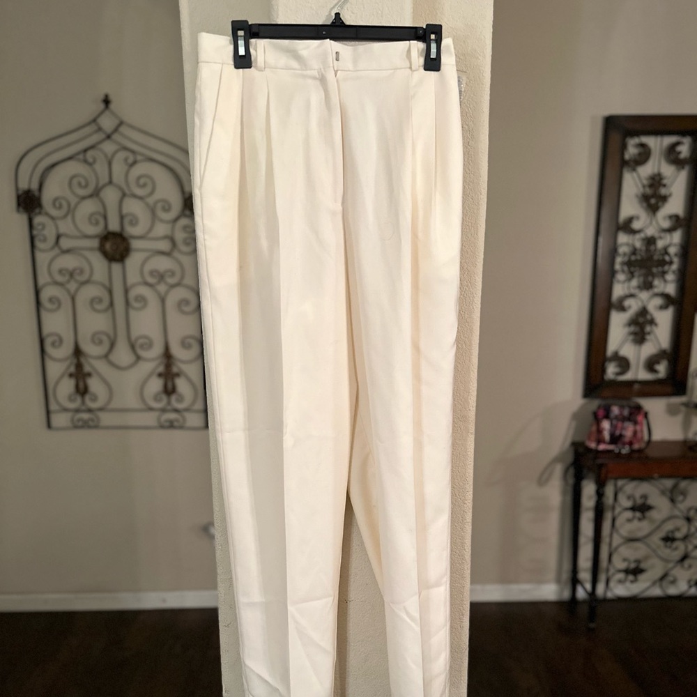 Vintage Ivory white suit pants